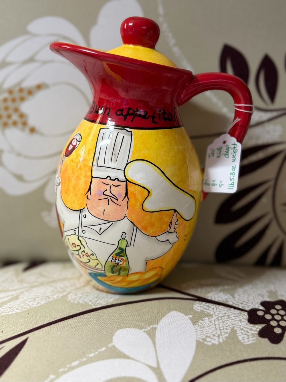 Fat chef pitcher